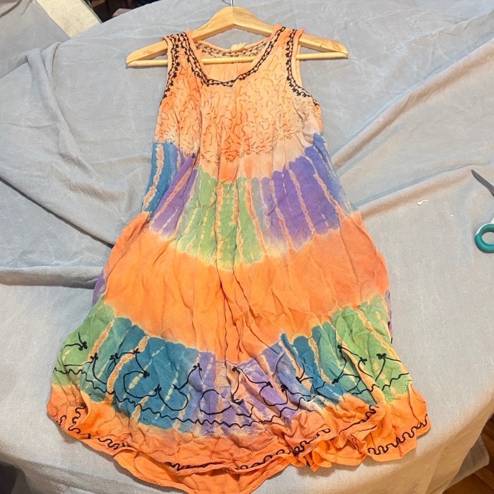 Vibrant Multicolor Sleeveless Dress